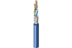 Câble S/FTP Cat7 LSZH, 4 paires, par 1000 m, bleu