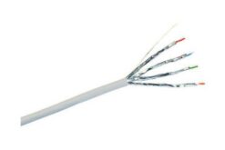 Câble U/FTP Cat6A LSZH 650 MHz, 2x4 paires, gris