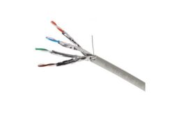 Câble U/FTP Cat6A LSZH Dca, 4 paires, touret 300 m, gris