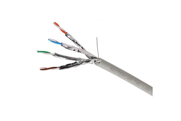 Câble U/FTP Cat6A LSZH Dca, 4 paires, touret 300 m, gris