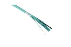Câble intérieur break-out multimode 2 mm OM3, structure serrée, LSZH, 6 FO, aqua