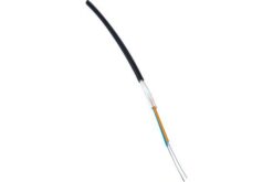 Câble int/ext SM LT, 250 µm str. libre tubée, armé verre, LSZH, 6 FO, OS2, noir