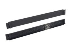 Cache plastique, lot de 10, 1U, noir