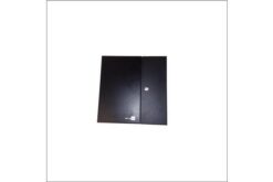 Coffret optique métallique taille 2 18 traversées LC duplex multimodes V2, noir