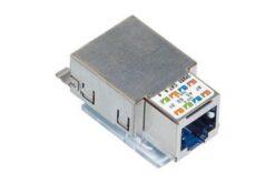 Conn. RJ45 blindé Cat6 Real10 sans outil, pack de 24, noir, p24 vide ST, snap-in