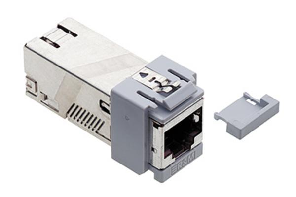Conn. RJ45 blindé Cat6A ISO Adv., pack de 100, snap-in, p24 vide ST pck