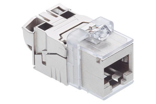 Connecteur RJ45 blindé Cat6A ISO sans outil, Keystone