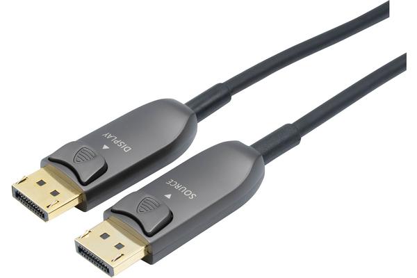 Cordon DisplayPort 1.4 8K hybride - 20 m