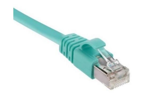 Cordon RJ45 S/FTP Cat6A LSZH Channel, 2 m, turquoise