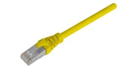 Cordon RJ45 S/FTP Cat6A LSZH jaune, 7,5 m