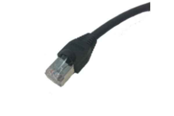 Cordon RJ45 S/FTP Cat6A LSZH noir outdoor, 40 m