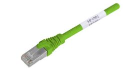Cordon RJ45 S/FTP Cat6A LSZH vert avec étiquettes, 2 m