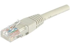 Cordon RJ45 catégorie 6 U/UTP gris - 0,5 m