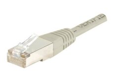 Cordon RJ45 catégorie 6A S/FTP gris - 0,5 m