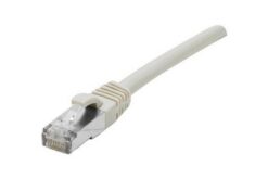 Cordon RJ45 certifié GRS CAT 6 F/UTP snagless gris - 0,15 m