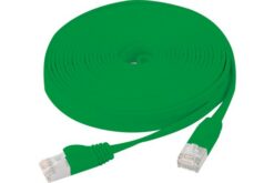 Cordon RJ45 plat catégorie 6 U/FTP snagless vert - 1 m