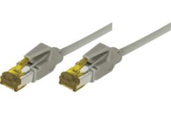 Cordon RJ45 sur câble catégorie 7 S/FTP LSOH snagless gris - 0,5 m