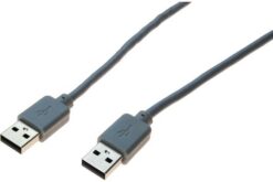 Cordon USB 2.0 type A / A gris - 1,0 m