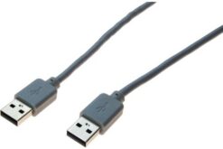 Cordon USB 2.0 type A / A gris - 3,0 m