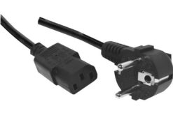DACOMEX Sachet cordon d alimentation PC CEE7 / C13 noir - 1,8 m