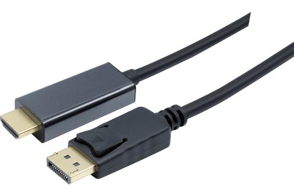 DP1.2 vers HDMI1.4 noir - 2m
