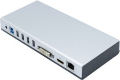 Docking Station DisplayLink USB-A/C HDMI & DVI Audio LAN Hub 6 ports USB-A
