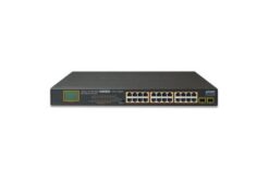 GSW-2620VHP - Switch P&P Gigabit 24 ports PoE+, 2 SFP 1000Base-X, rack 19"