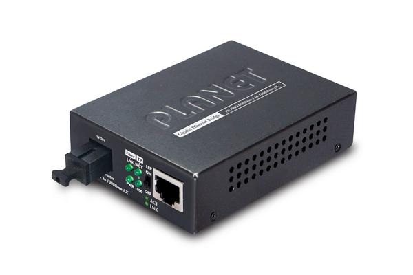 GT-806 Bi-Di - Conv. média Gigabit 10/100/1000 Mbps RJ45, 1310 nm, 15 km