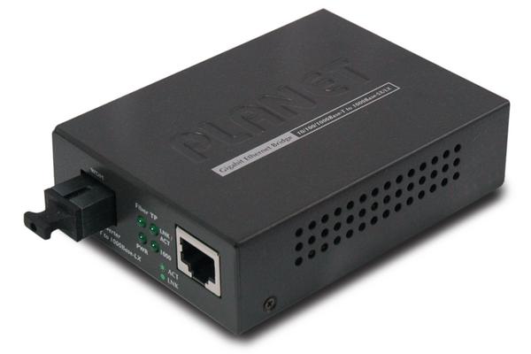 GT-806 Bi-Di - Conv. média Gigabit 10/100/1000 Mbps RJ45, 1310 nm, 60 km