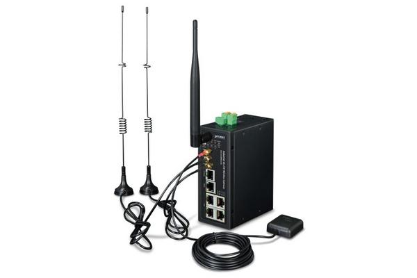 ICG-2510WG-LTE-EU - Routeur indus. Cellulaire 4G/LTE, 4 1000Base-TX, Rail-DIN