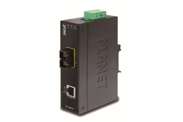 IFT-802TS15 - Conv. média indus. IP30 FE vers fibre optique monomode 15 km