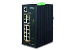 IGS-4215-8P2T2S - Switch indus. IP30 L2, 8 Gigabit PoE+, 2 1000Base-TX, 2 SFP