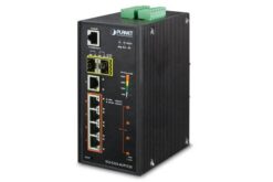 IGS-5225-4UP1T2S - Switch indus. IP30 L2+, 5 Gigabit dont 4 Ultra PoE 60W, 2 SFP