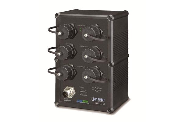 IGS-5227-6T - Switch indus. IP67 manag. L2, 6 ports Gigabit