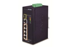 IGS-614HPT - Switch indus. IP30 P&P 4 ports PoE+ Gigabit, 1 SFP