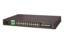 IGS-6325-20T4C4X - Switch indus. IP30 L3, 24 Gigabit dont 4 Combo, 4 SFP+ 10G