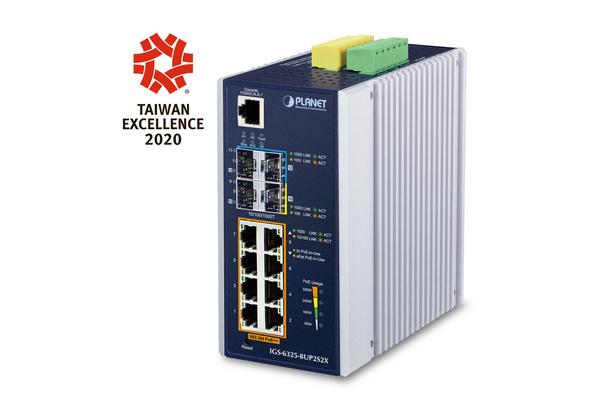 IGS-6325-8UP2S2X - Switch indus. IP30 L3, 8 Gigabit PoE++, 2 SFP, 2 SFP+ 10G