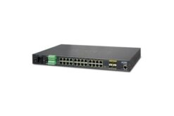 IGSW-24040T - Switch indus. IP30 manag. L2+ 24 Gigabit dont 4 Combo, rack 19"