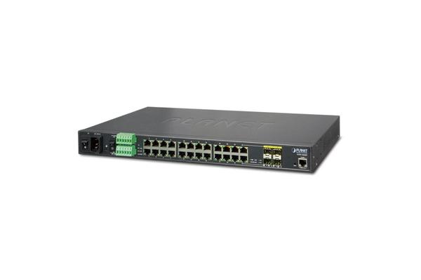 IGSW-24040T - Switch indus. IP30 manag. L2+ 24 Gigabit dont 4 Combo, rack 19"