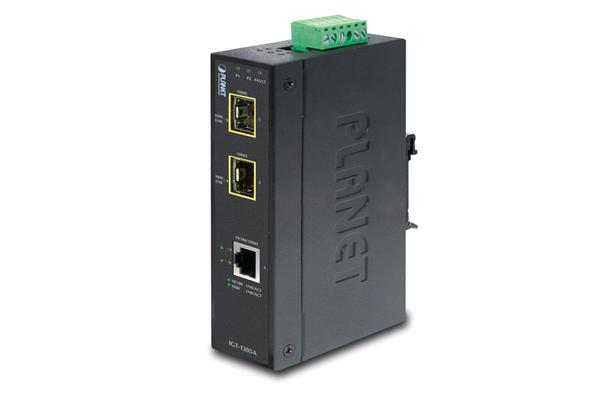 IGT-1205AT - Conv. média indus. IP30 Gigabit vers 2 ports SFP