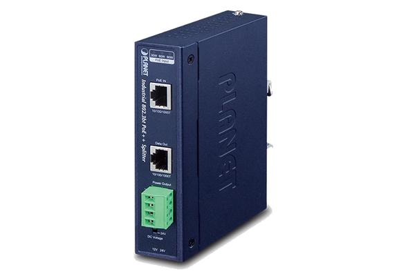 IPOE-173S - Splitter indus. IP30 PoE++ 802.3bt 70 W 1000Base-TX, Rail-DIN