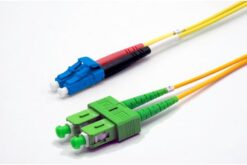 Jarretière duplex zip monomode SC-APC/LC-UPC OS2 G652D jaune, 4 m