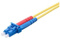 Jarretière opt. SM 9/125 OS2 LCPC/LCPC duplex zip, Grade D, 2x4,1 mm², 1 m