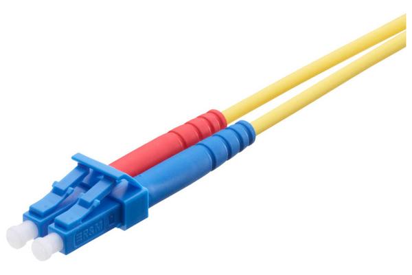 Jarretière opt. SM 9/125 OS2 LCPC/LCPC duplex zip, Grade D, 2x4,1 mm², 1 m