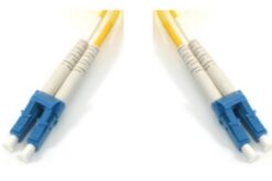 Jarretière opt. monomode 9/125 OS2 duplex zip LCUPC/LCUPC, prémium, jaune, 10 m