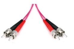 Jarretière opt. multimode 50/125 OM4 STUPC/STUPC duplex zip, std, magenta, 5 m