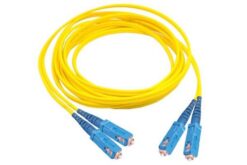 Jarretière optique monomode 9/125 OS2 SCPC/SCPC duplex zip, std, jaune, 1 m