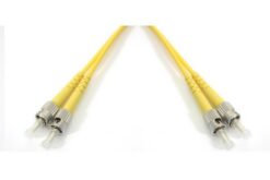 Jarretière optique monomode 9/125 OS2 STUPC/STUPC duplex zip, std, jaune, 2 m