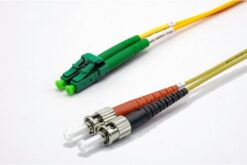 Jarretière zip 2,0mm OS2 G652D LC-APC/ST-UPC LSZH jaune 15m