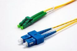 Jarretière zip 2,0mm OS2 G652D SC-UPC/LC-APC LSZH jaune 3m